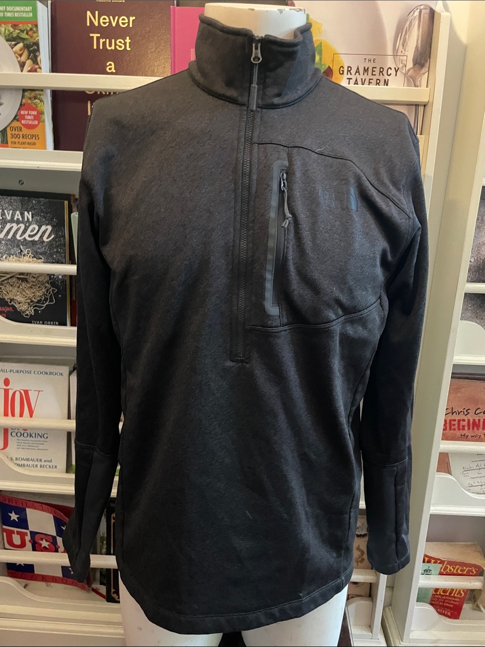 Men's Quarter-Zip Pullover Sweatshirt - Dark Charcoal